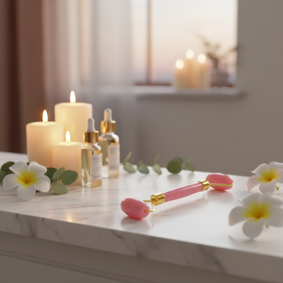 Double-Ended Facial Massage Roller – Skin Massager for Glowing Skin (Mixed Colors)