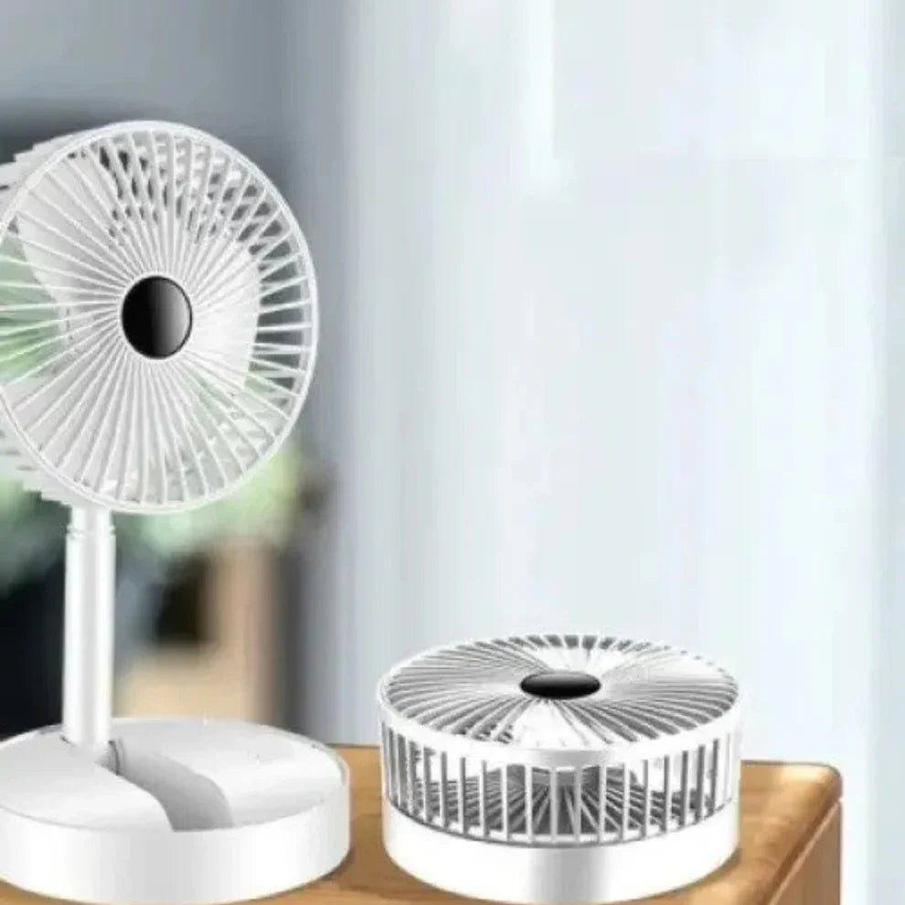 Stay Cool Anytime, Anywhere with the Powerful Rechargeable Table Fan!