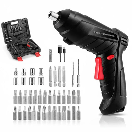 One Tool, Endless Fixes: Meet the Metal Electric Screwdriver with 47 Bits!