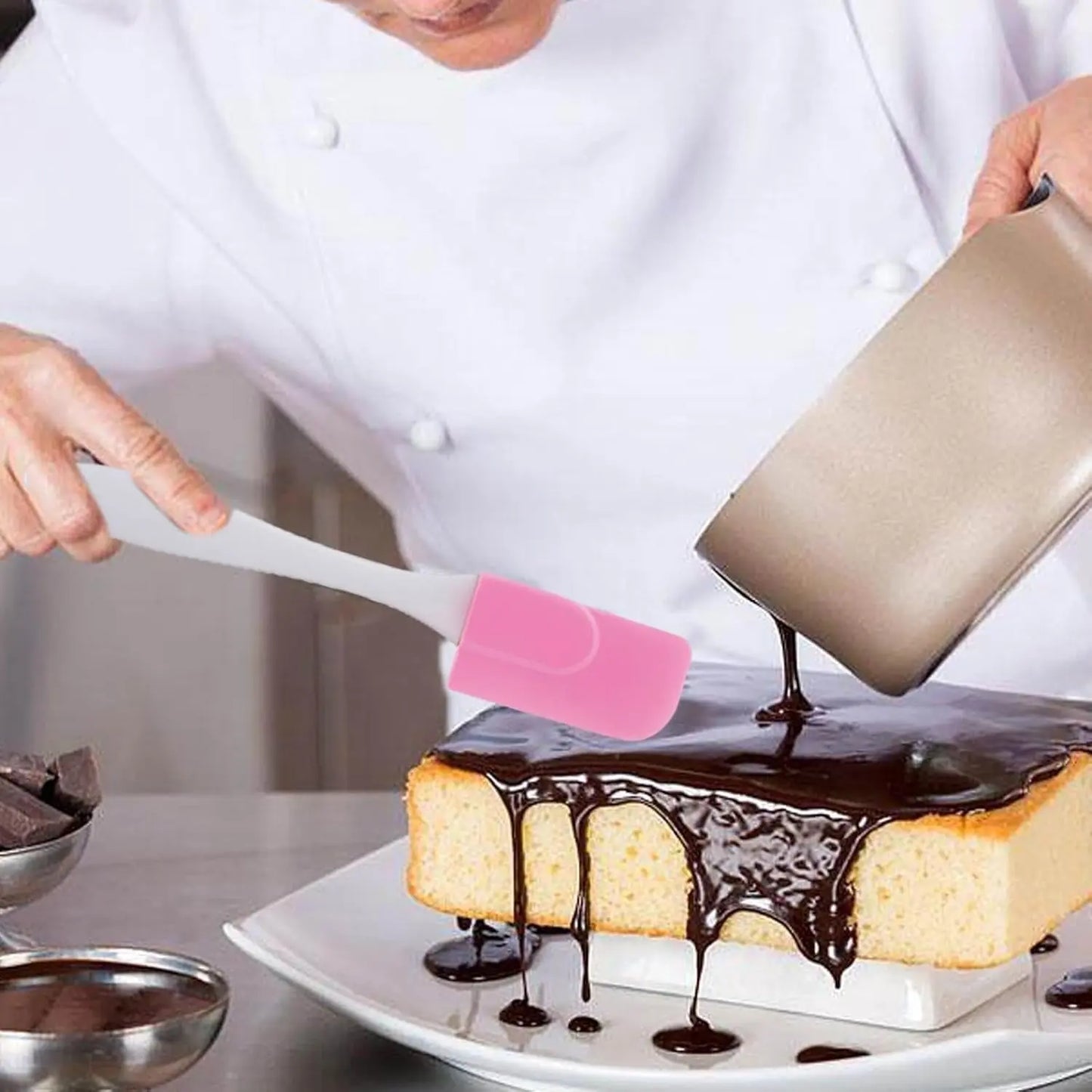 Silicone Cooking Spatula – 22cm Non - Stick Heat - Resistant Baking Tool - Chestore