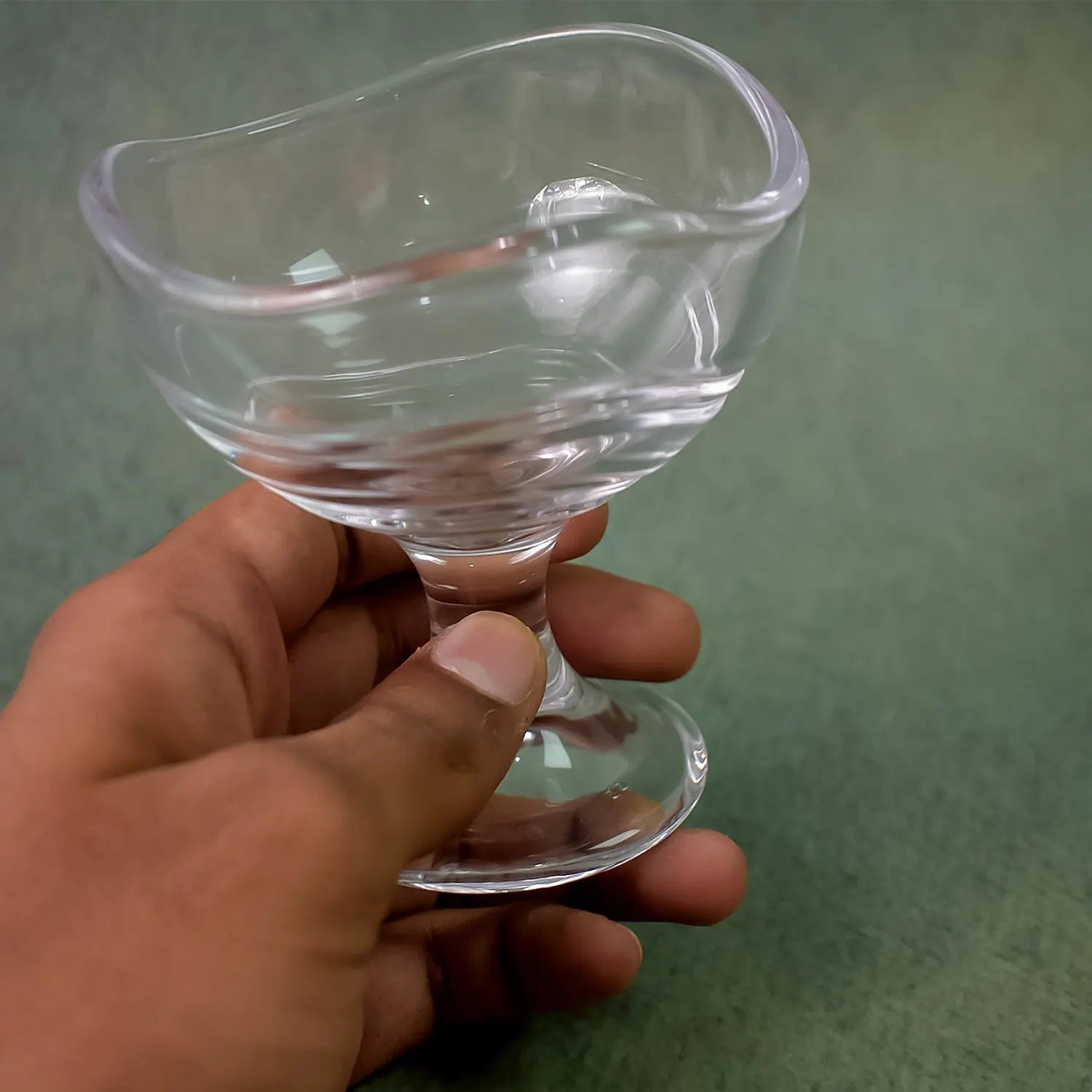 Elegant Glass Dessert Bowls & Ice Cream Cups – 2 Pc Footed Serveware Set - Chestore