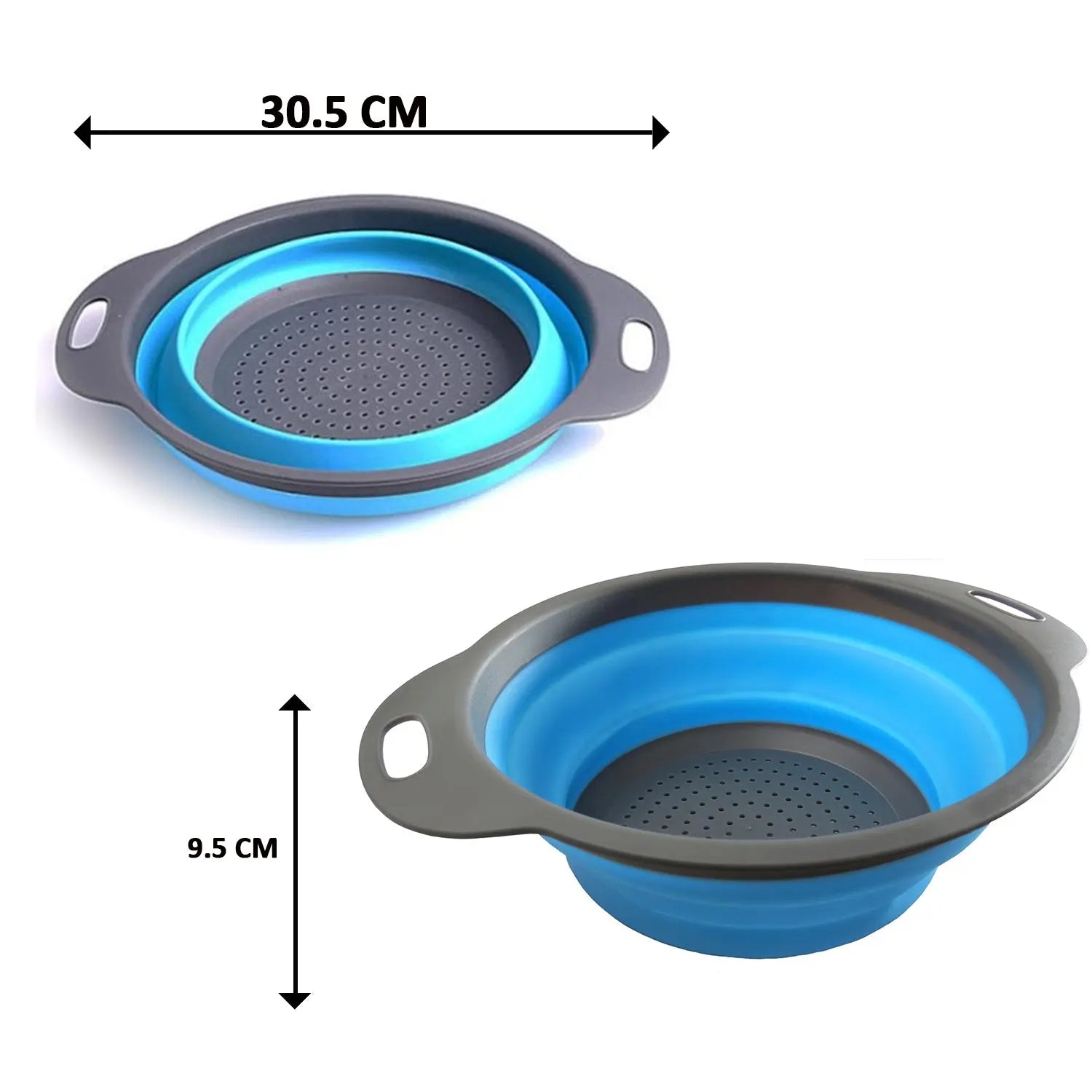 Round Foldable Silicone Strainer – Multipurpose Kitchen Tool - Chestore
