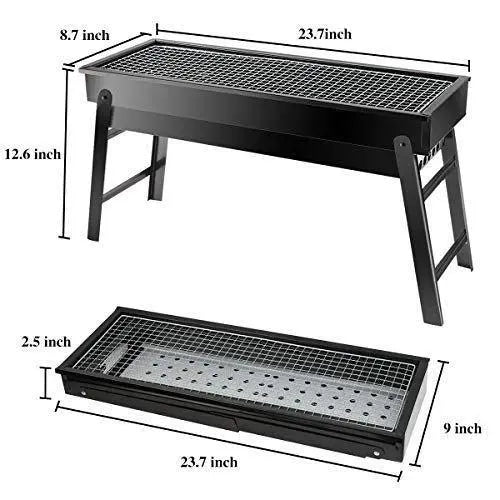 Folding Portable BBQ Grill Set – Outdoor & Home Barbecue Cooking - Chestore