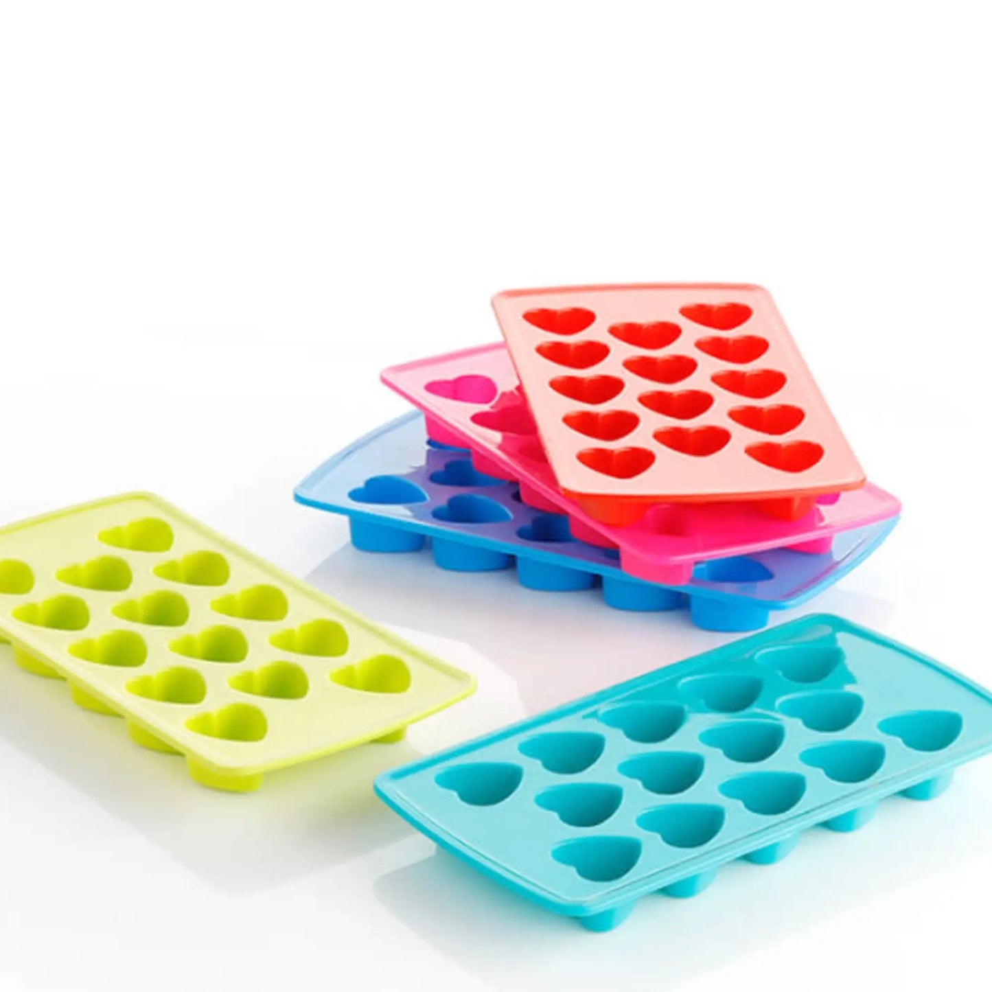 Heart - Shaped Ice Cube Tray – Flexible & Easy - Release Silicone Mold - Chestore
