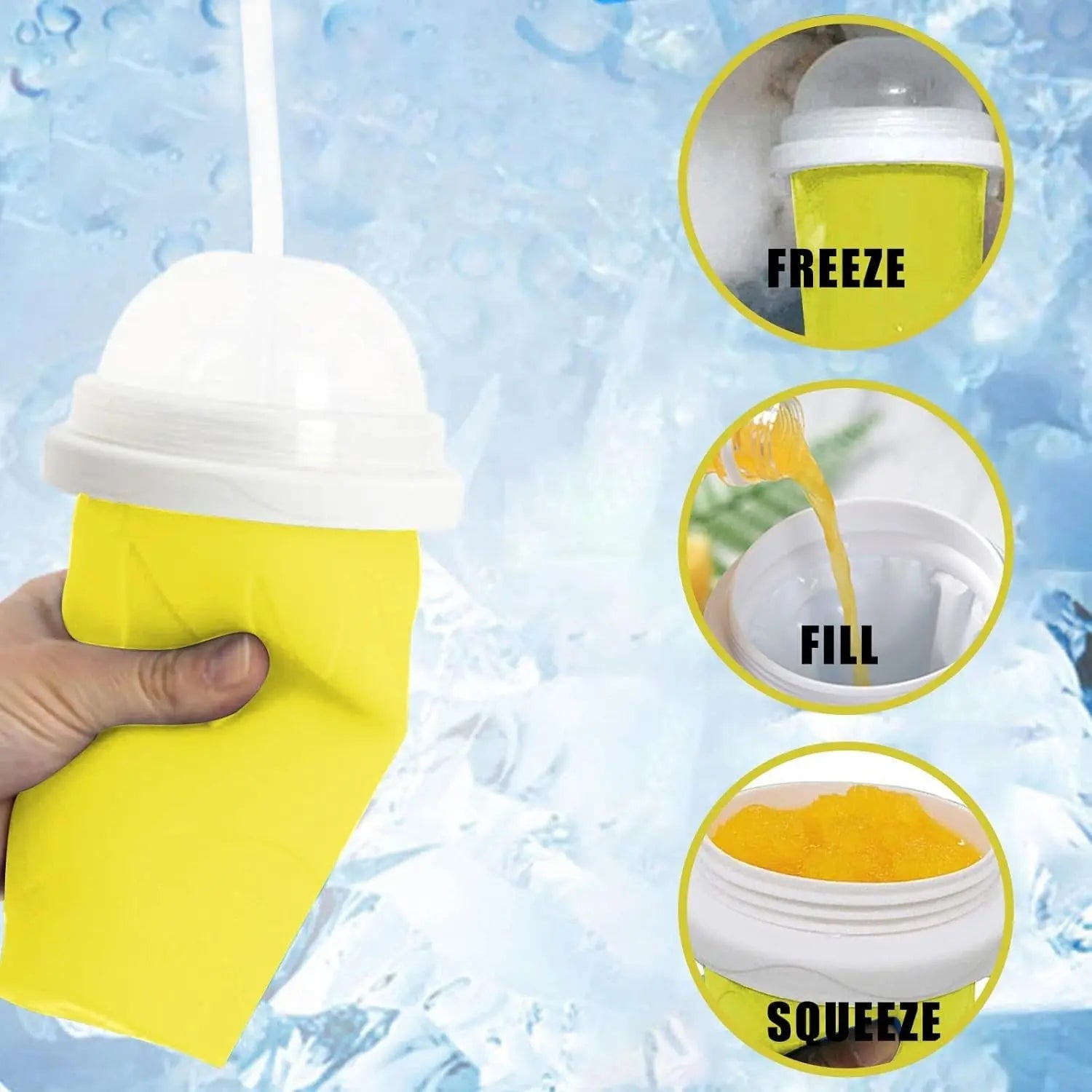 Magic Quick Frozen Smoothie Maker Cup | DIY Slushy & Cooling Cup - Chestore