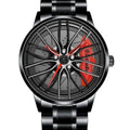 Men’s Sports Watch – 3D Car Wheel Hub Dial, Waterproof, Rugged Design