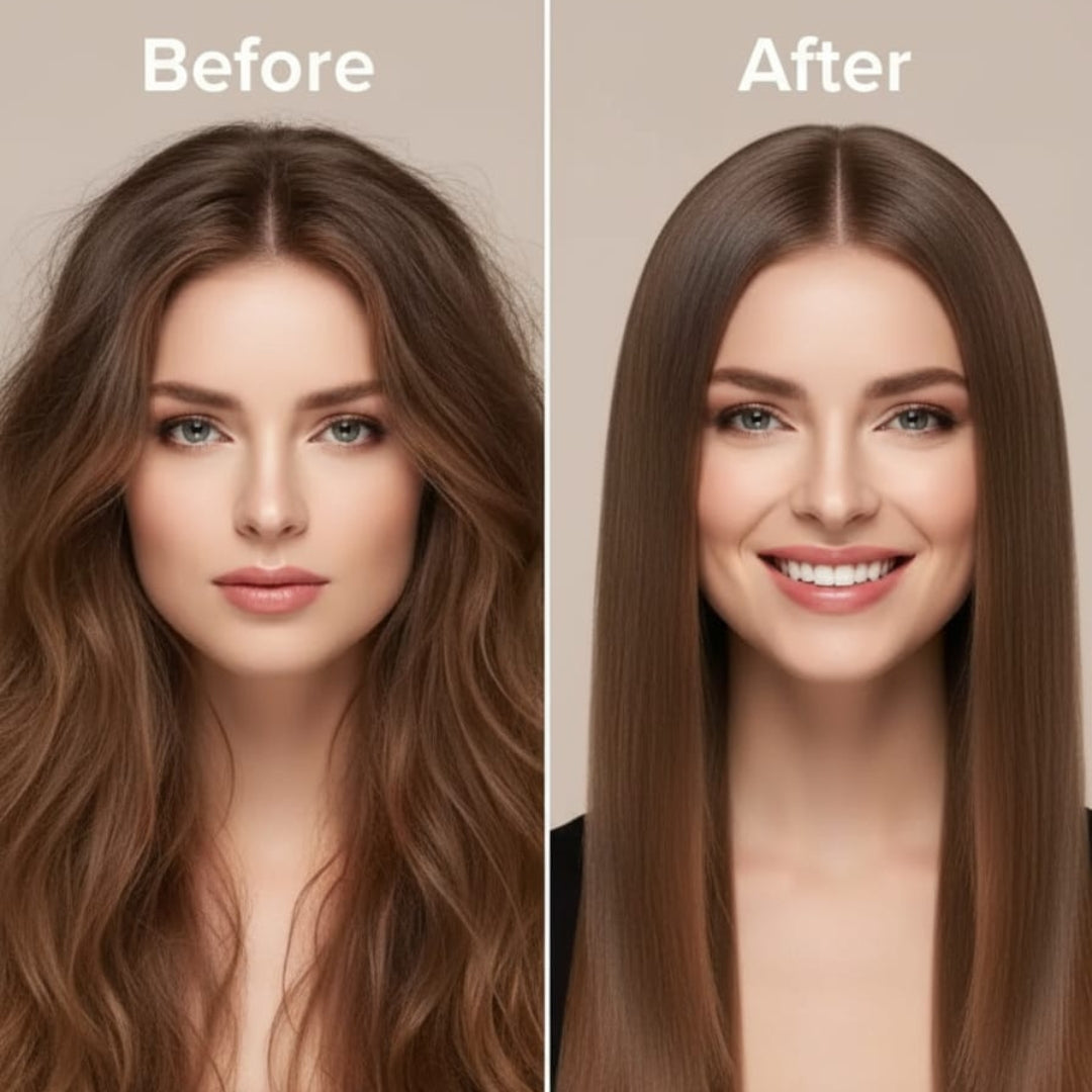 Hair Straightener Comb for Women – Multicolor Electric Styling Brush with 5 Temperature Settings