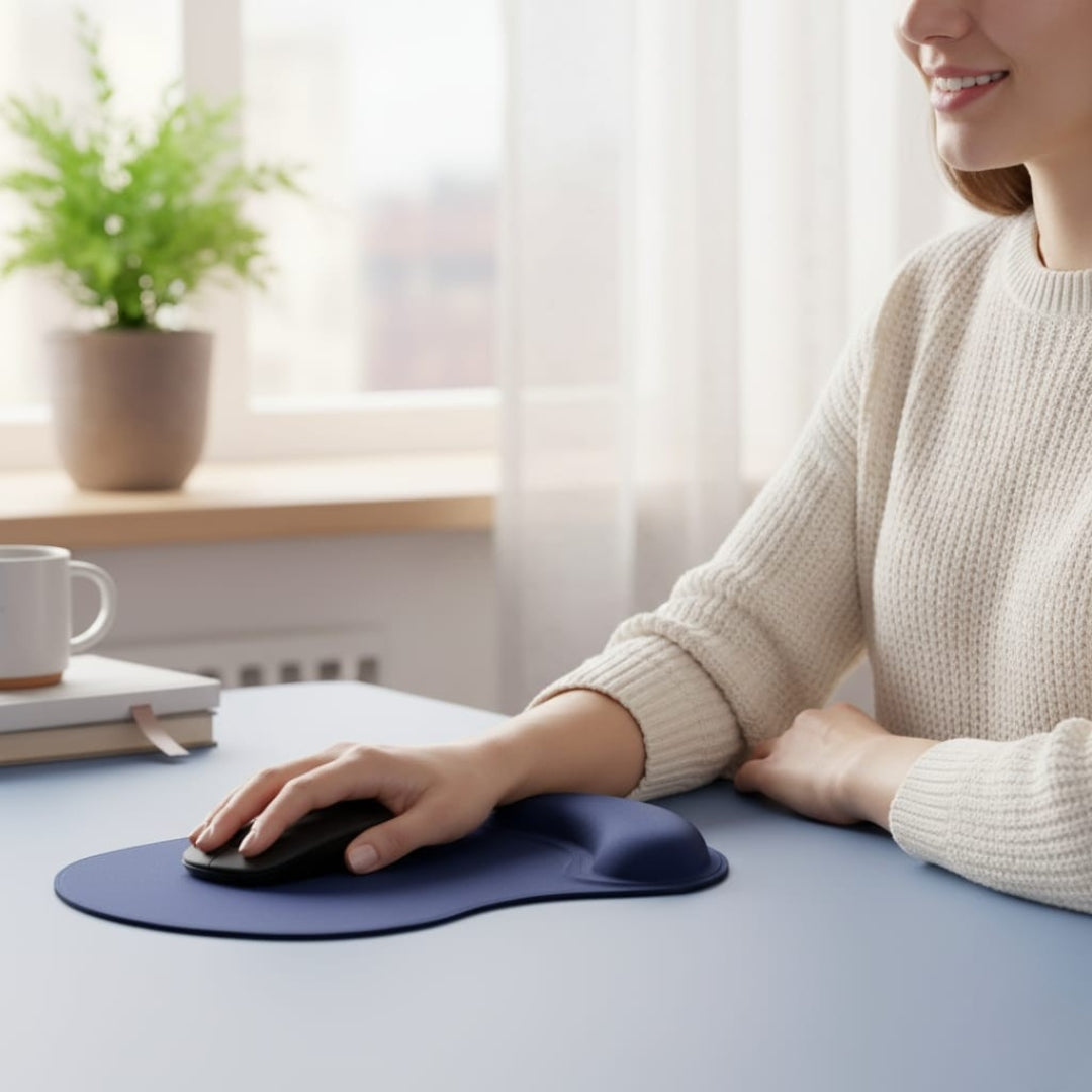 Gel Wrist Support Mouse Pad – Ergonomic & Pain-Free Use