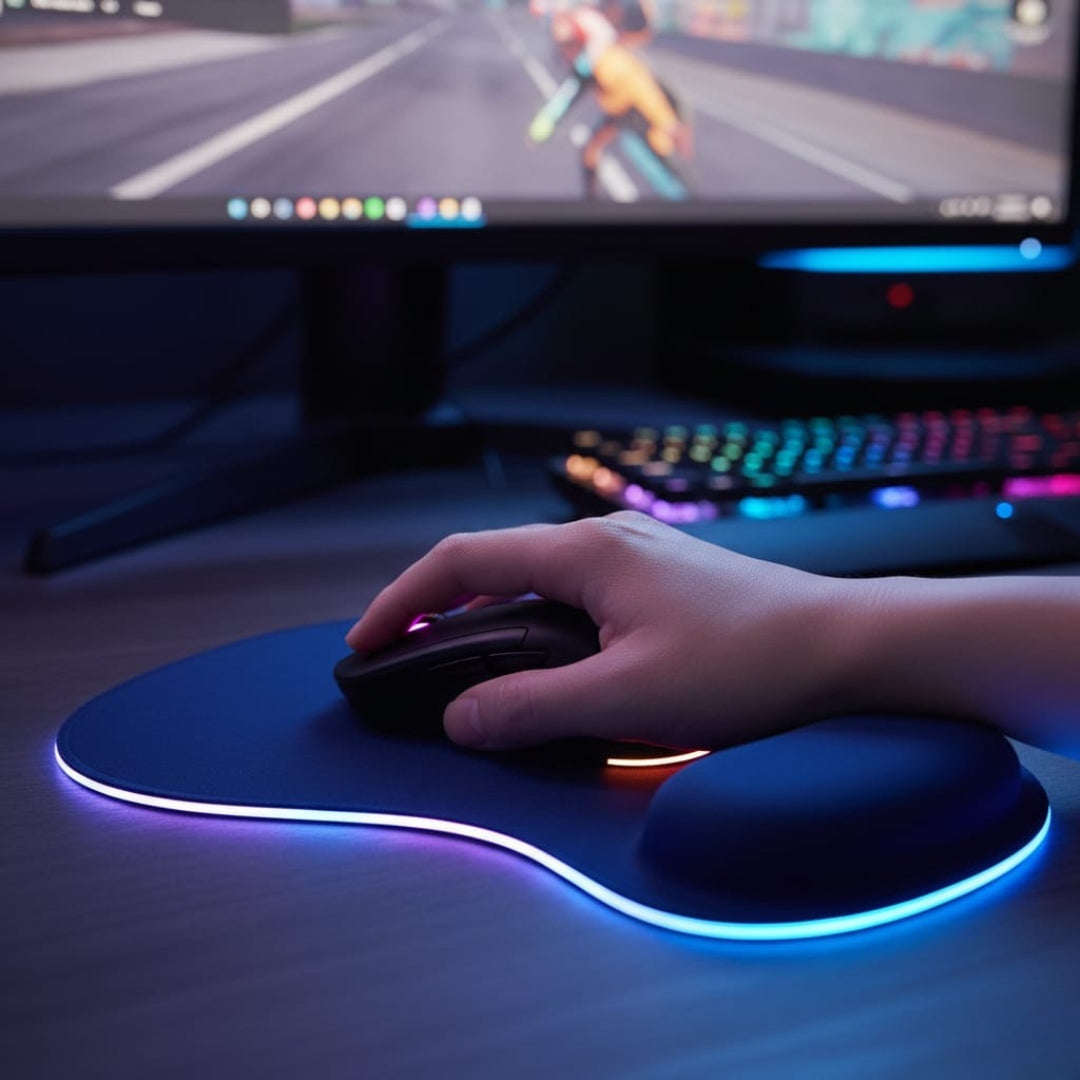Gel Wrist Support Mouse Pad – Ergonomic & Pain-Free Use