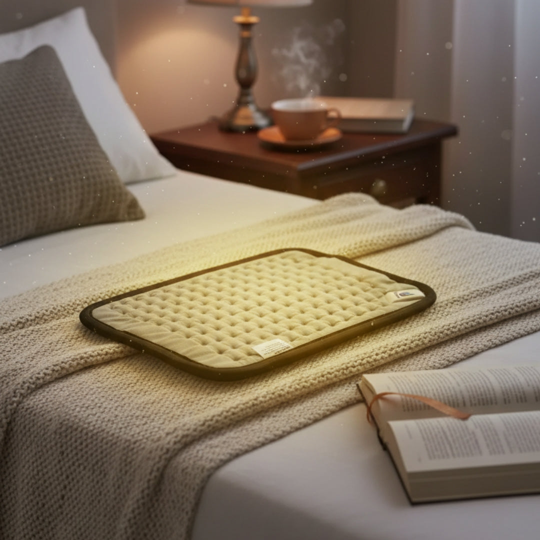 Electric Heating Pad Brown Orthopaedic Heating Belt – Pain Relief for Back, Neck & Shoulder