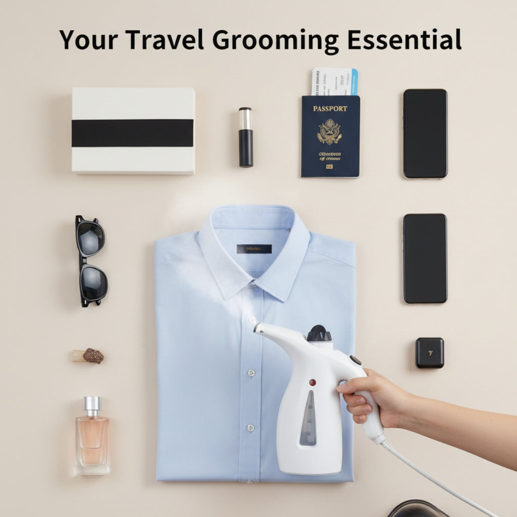 4-in-1 Handheld Garment & Facial Steamer – Portable Beauty & Wrinkle Removal Device