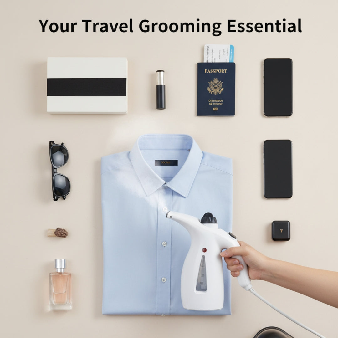 4-in-1 Handheld Garment & Facial Steamer – Portable Beauty & Wrinkle Removal Device