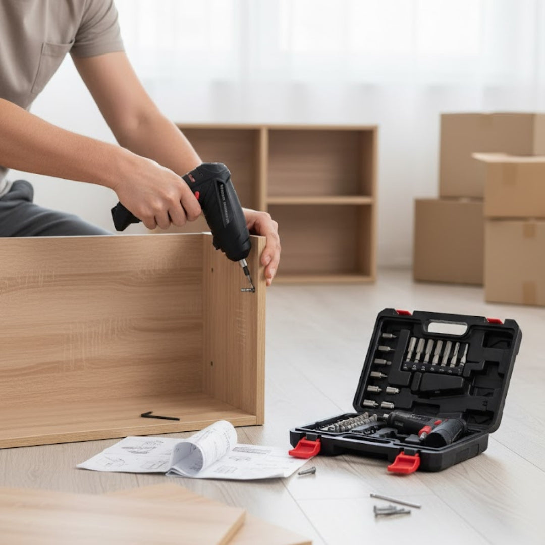 47-in-1 Rechargeable Rotatable Cordless Electric Screwdriver Drill Set