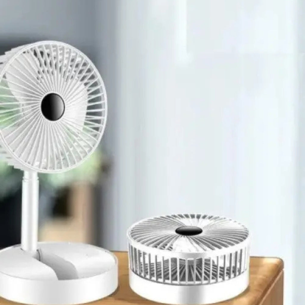 Powerful Rechargeable Table Fan – Portable USB Battery-Powered Desk Fan