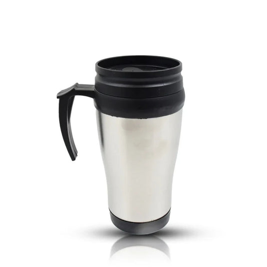 Stainless Steel Insulated Coffee Cups – Double-Walled Travel Mugs with Lid & Handle