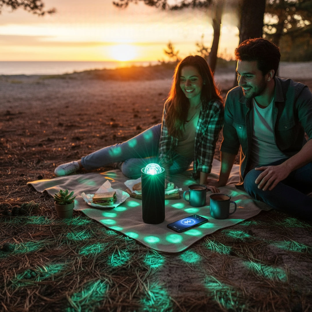 3D Disco Light with Bluetooth Speaker – Sound-Activated Party Light (1 Pc)