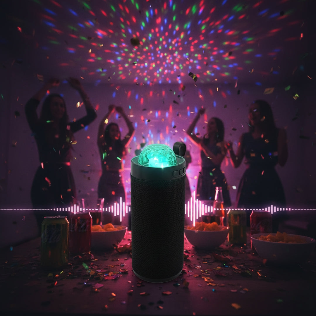 3D Disco Light with Bluetooth Speaker – Sound-Activated Party Light (1 Pc)