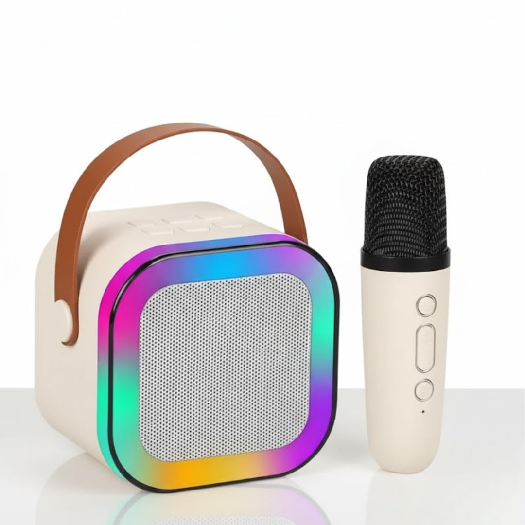 Mini Portable Bluetooth Karaoke Speaker with Wireless Microphone – Fun Singing Anywhere