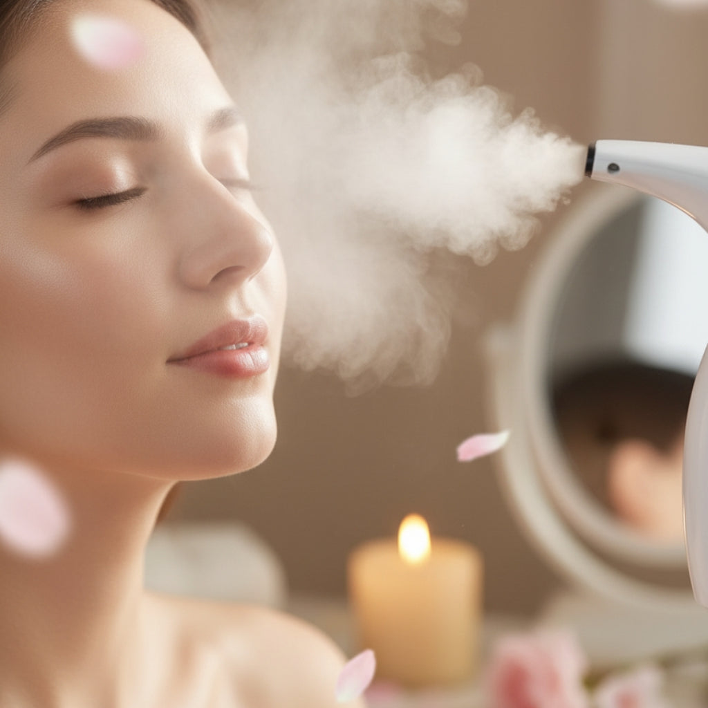 4-in-1 Handheld Garment & Facial Steamer – Portable Beauty & Wrinkle Removal Device