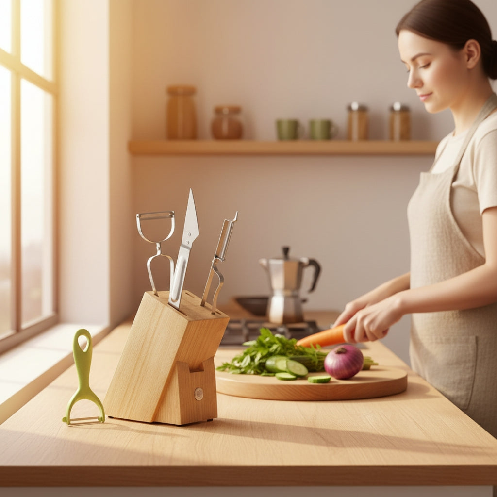 3-in-1 Peeler & Grater Set – Multifunctional Kitchen Tool for Fruits & Vegetables