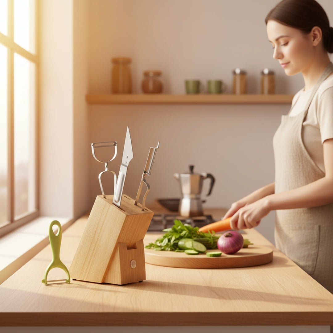 3-in-1 Peeler & Grater Set – Multifunctional Kitchen Tool for Fruits & Vegetables