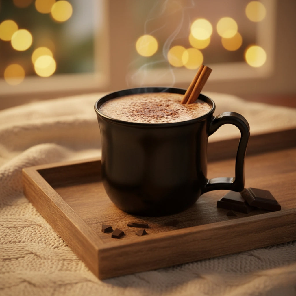 Black Plastic Coffee & Tea Mug with Handle – Premium Quality