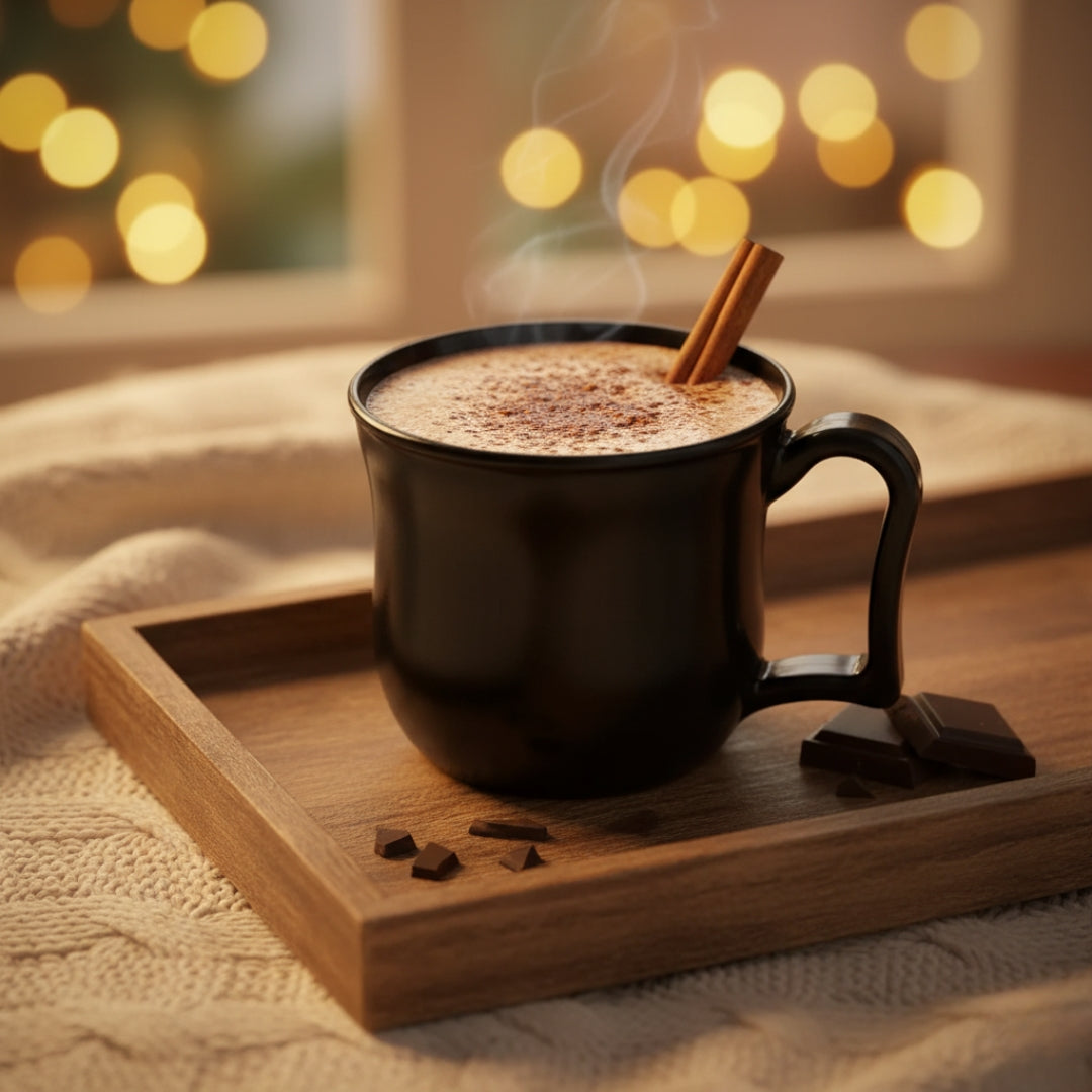 Black Plastic Coffee & Tea Mug with Handle – Premium Quality