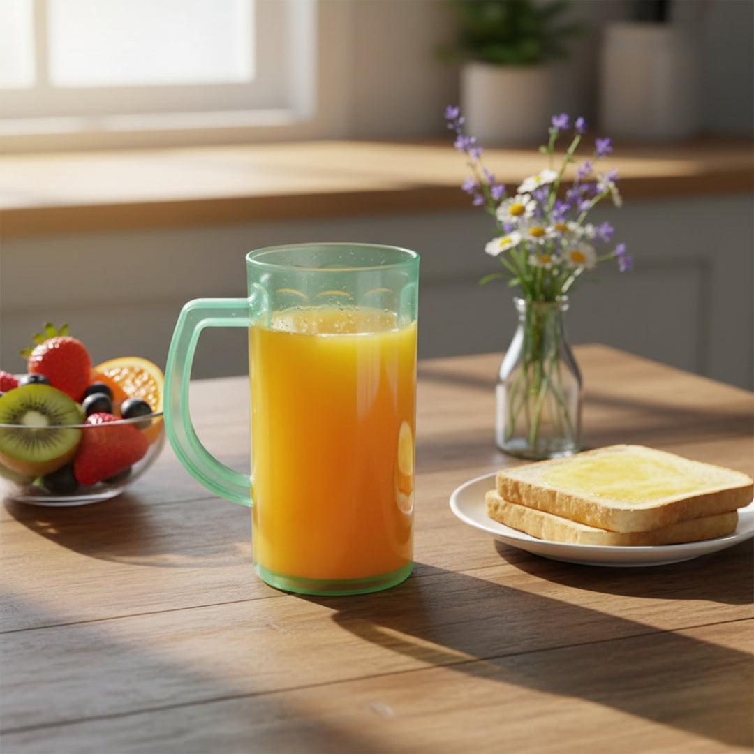 BPA-Free Plastic Coffee Mug with Handle – Dishwasher Safe