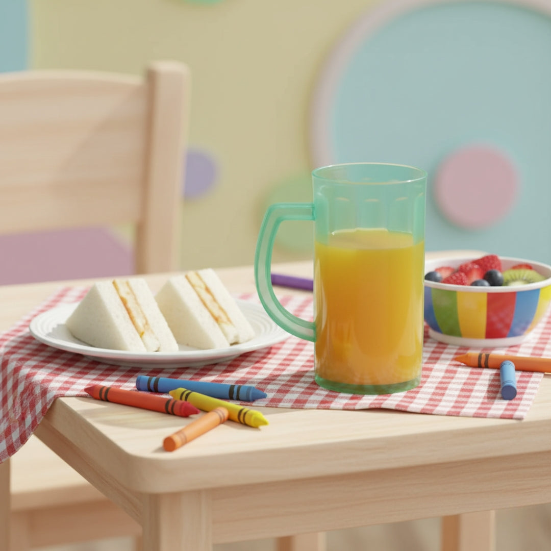 BPA-Free Plastic Coffee Mug with Handle – Dishwasher Safe