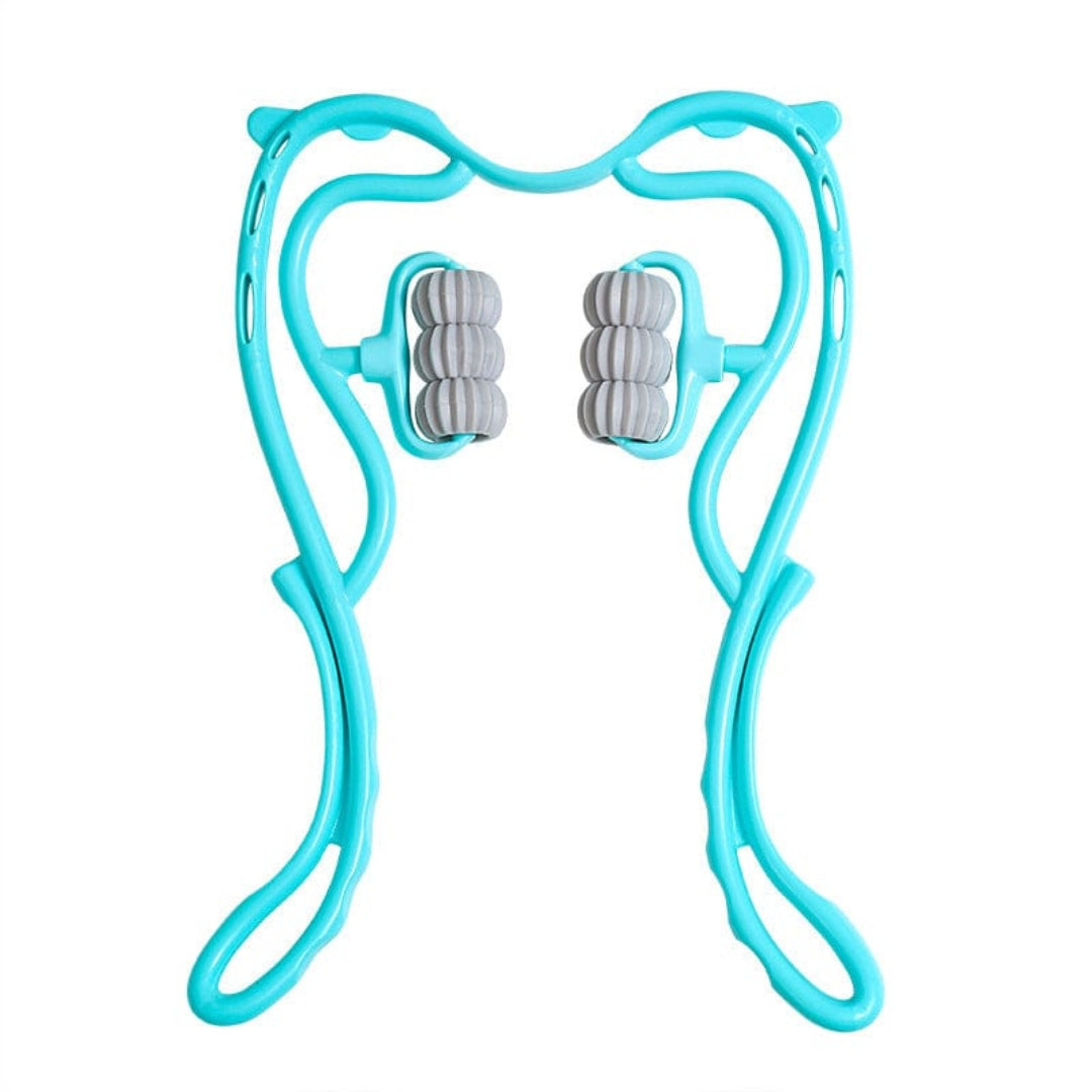 Dual Trigger-Point Handheld Neck & Shoulder Massager – Deep Tissue Relief, Portable