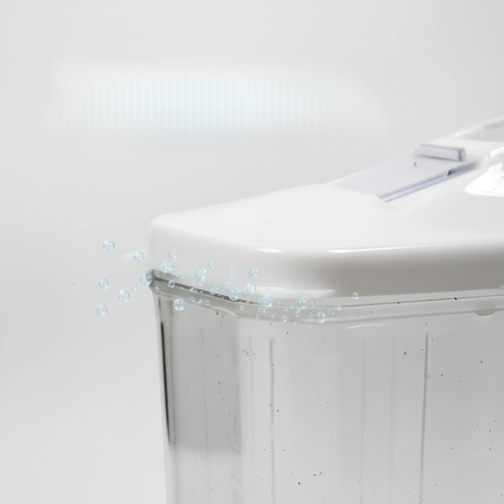 3-Piece Airtight Kitchen Storage Jar Set – Transparent Plastic Containers for Spices, Grains & Snacks