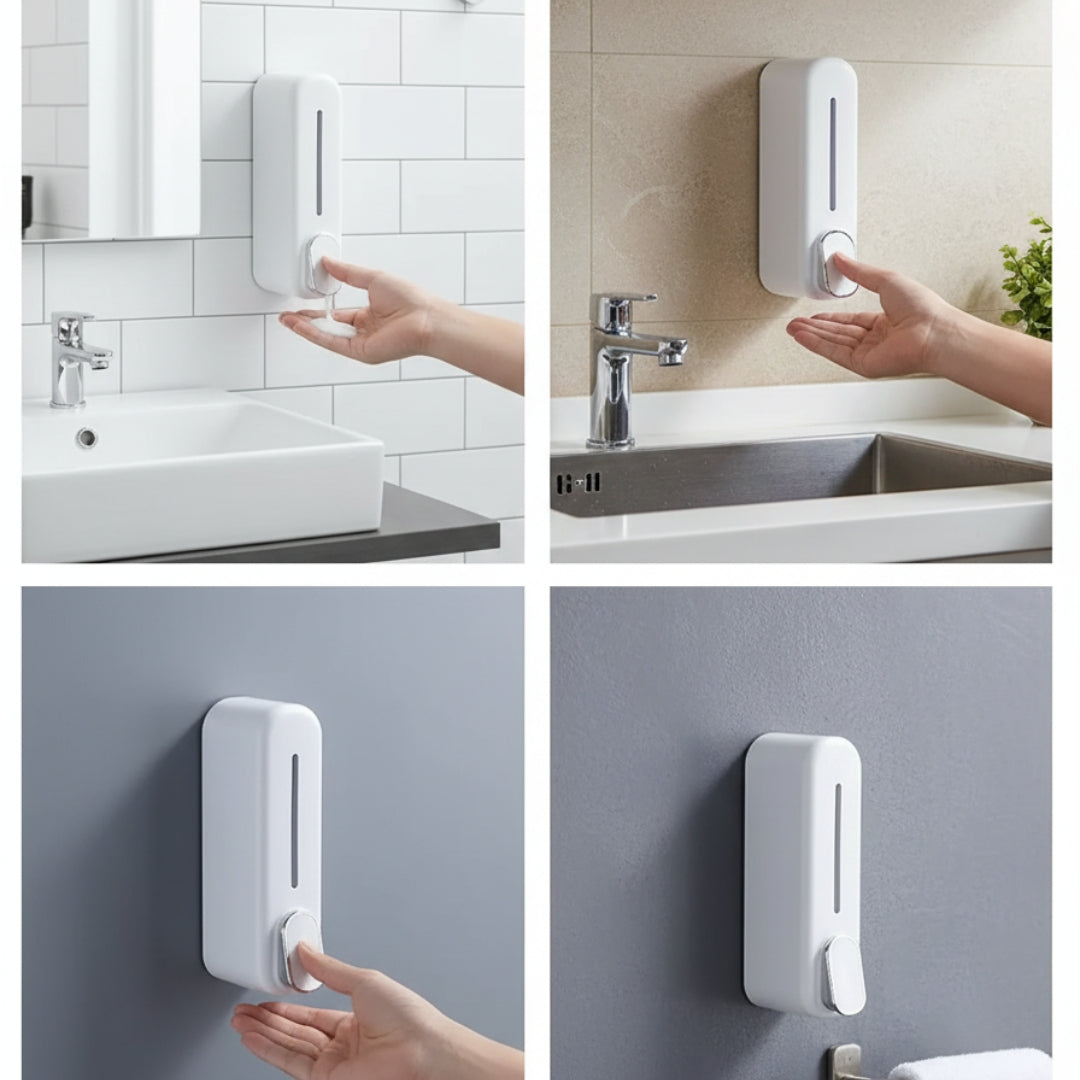Wall-Mounted Manual Soap Dispenser – Space-Saving, Durable, Hygiene-First