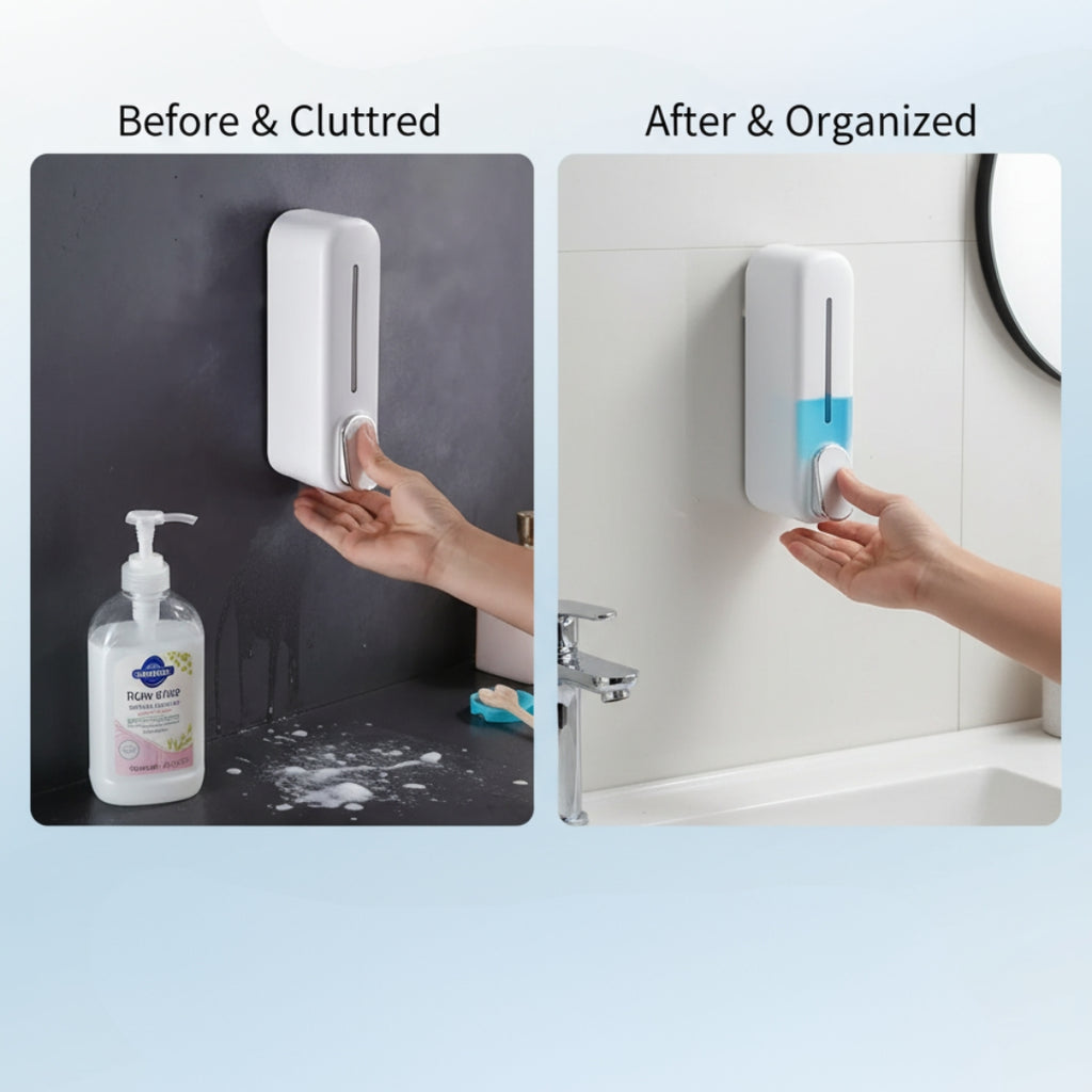 Wall-Mounted Manual Soap Dispenser – Space-Saving, Durable, Hygiene-First