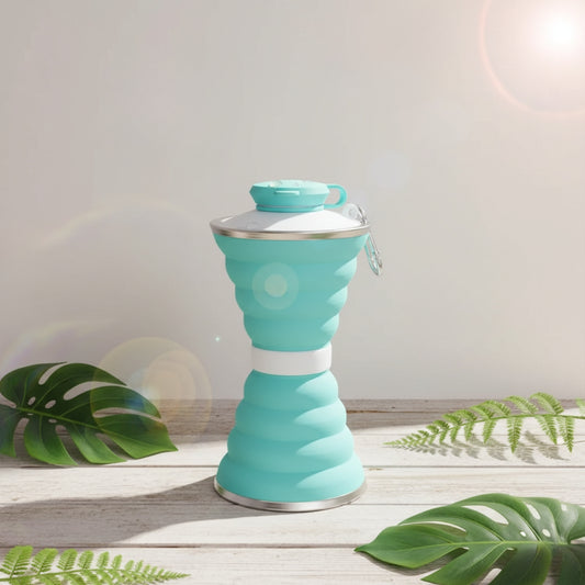 Collapsible Silicone Travel Water Bottle – Leak-Proof, BPA-Free & Portable