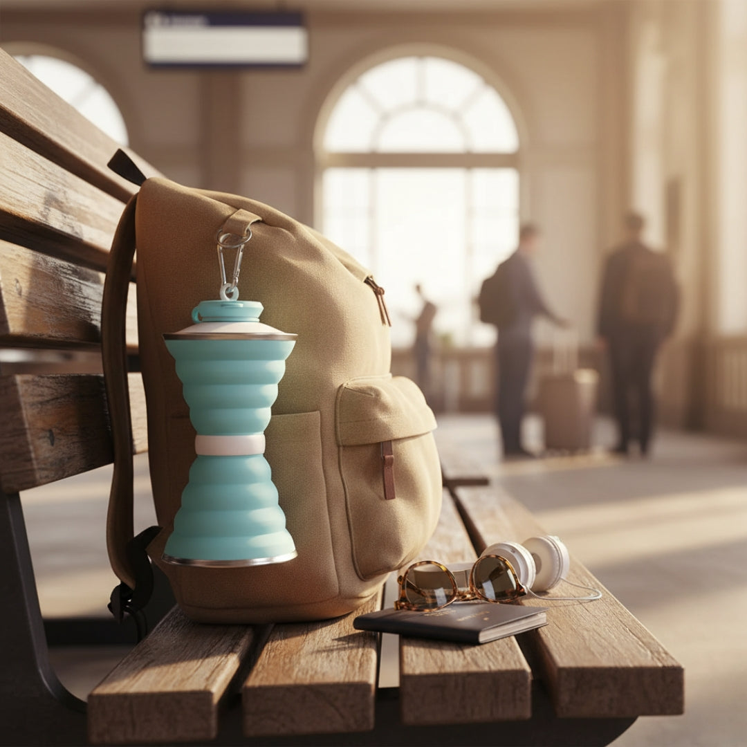 Collapsible Silicone Travel Water Bottle – Leak-Proof, BPA-Free & Portable