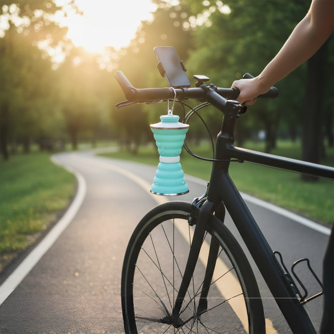 Collapsible Silicone Travel Water Bottle – Leak-Proof, BPA-Free & Portable