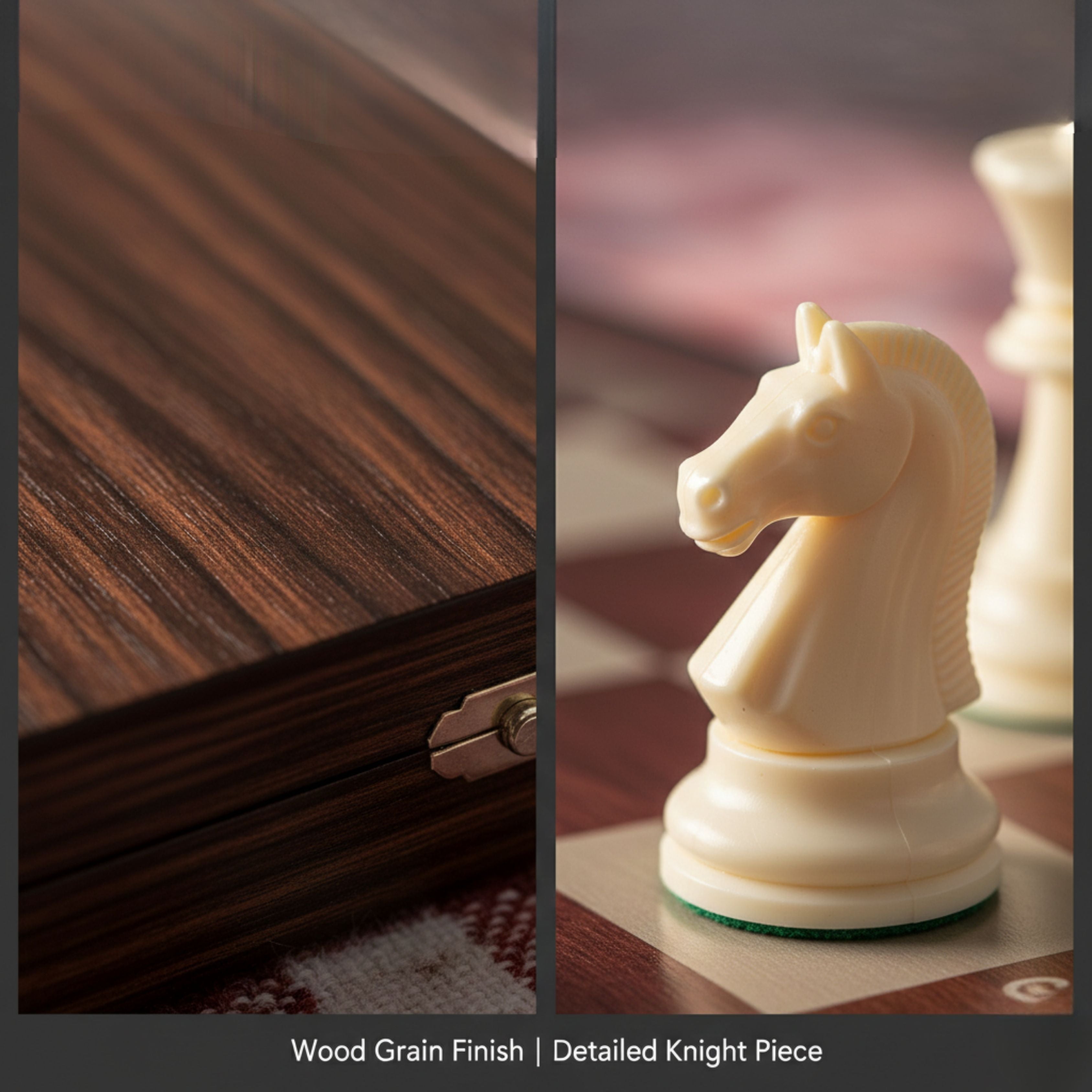 Foldable Magnetic Chess Board Game Set (24 X 24 Cm)