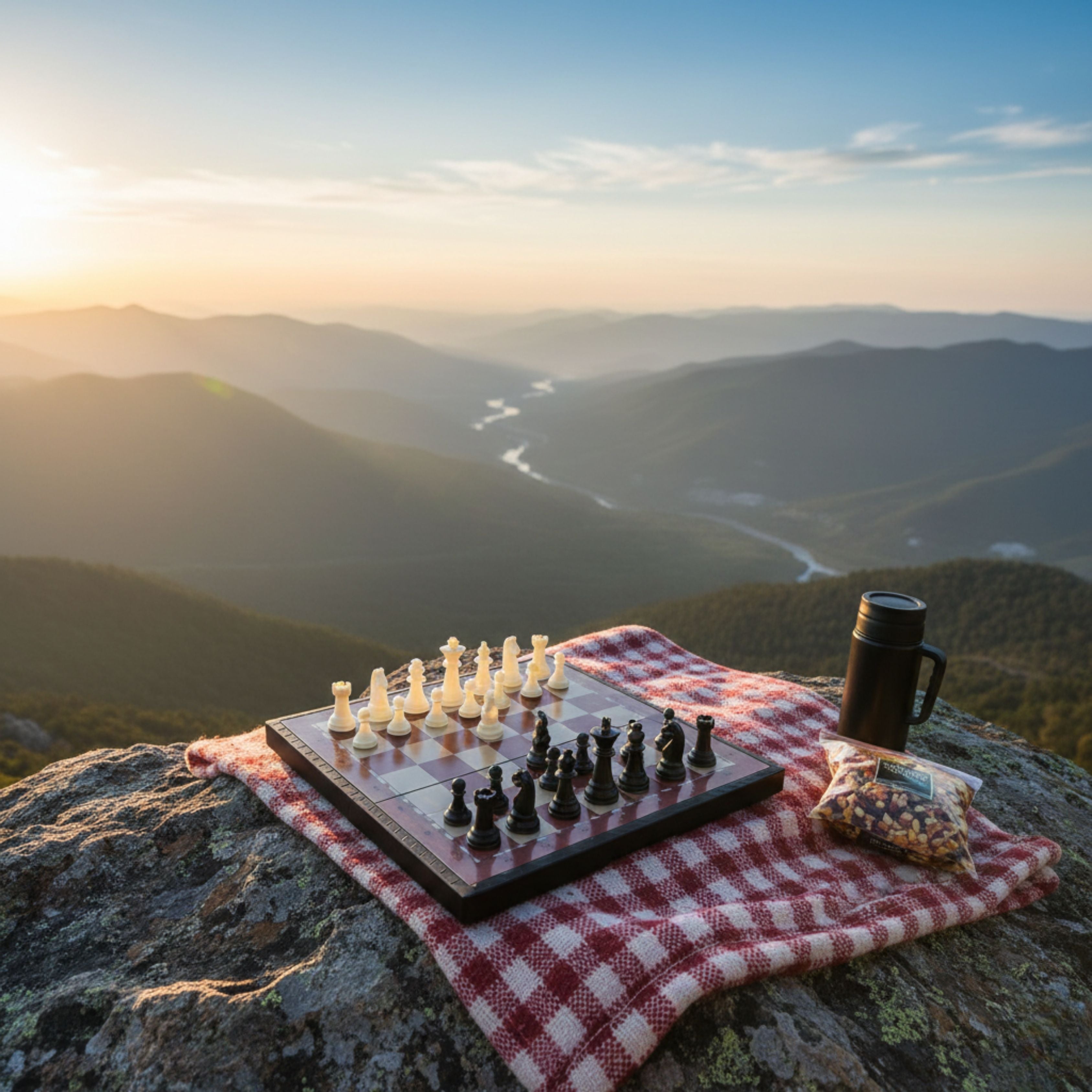 Foldable Magnetic Chess Board Game Set (24 X 24 Cm)