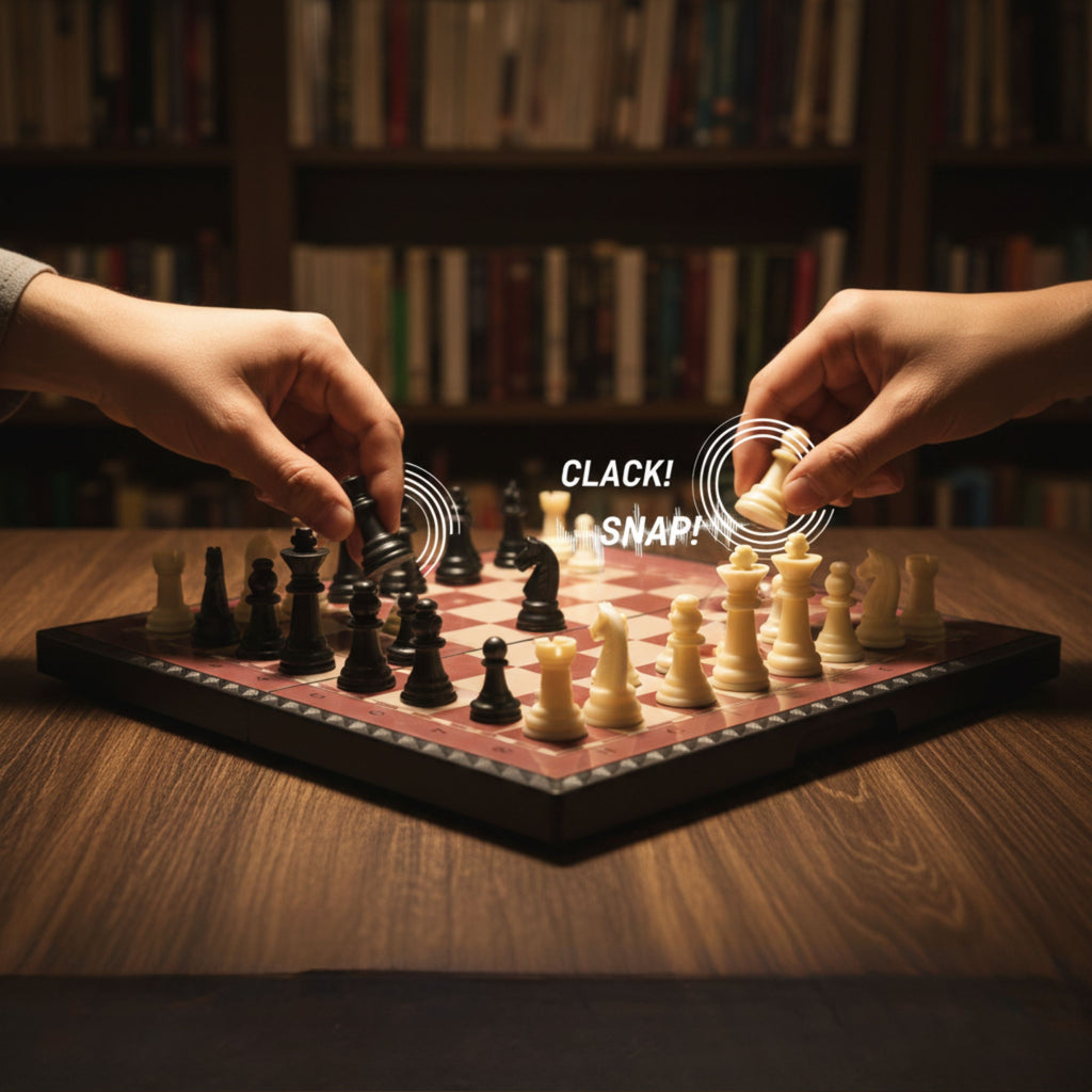 Foldable Magnetic Chess Board Game Set (24 X 24 Cm)