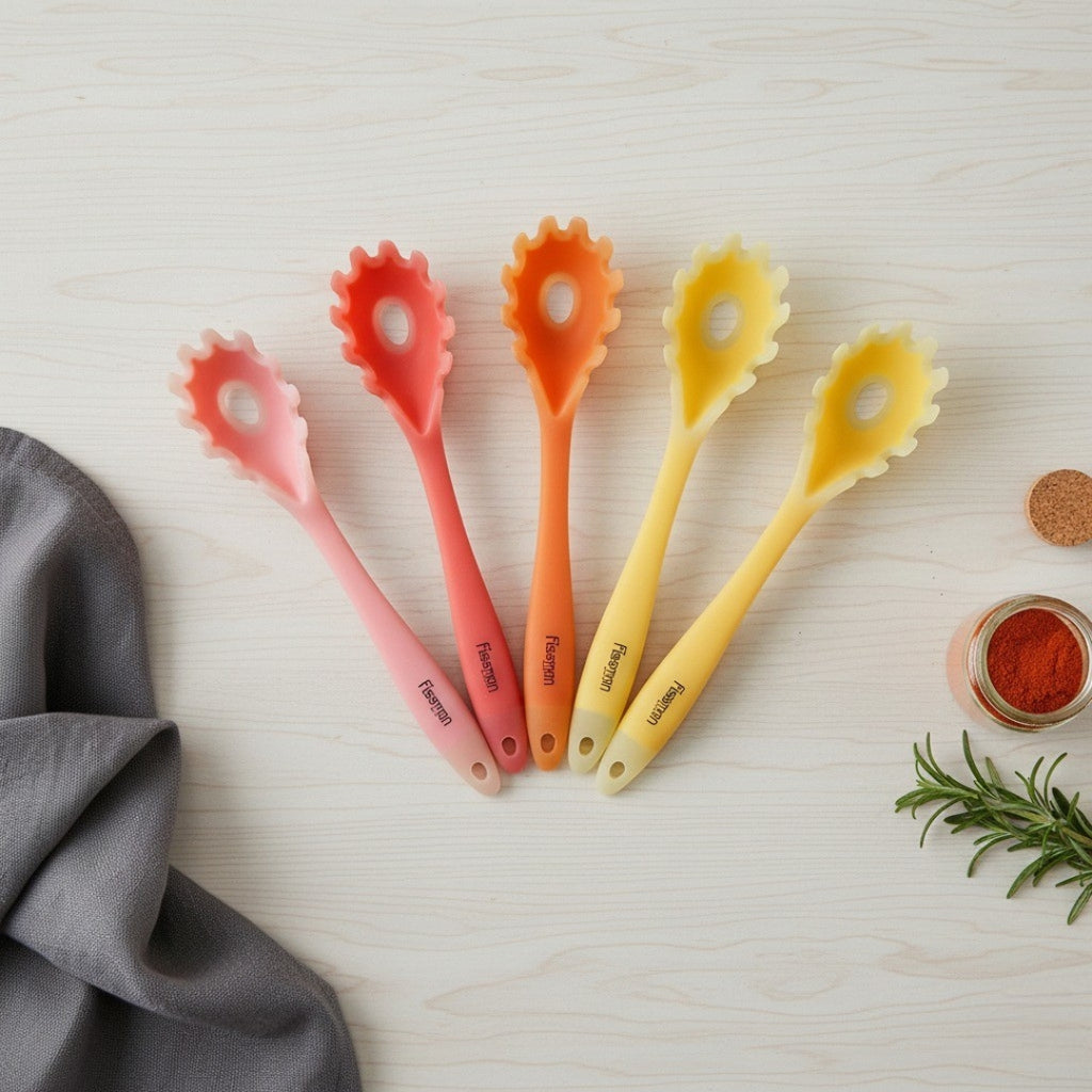 Silicone Basting Spoon Set – Non-Stick & Heat-Resistant (6 Pcs)