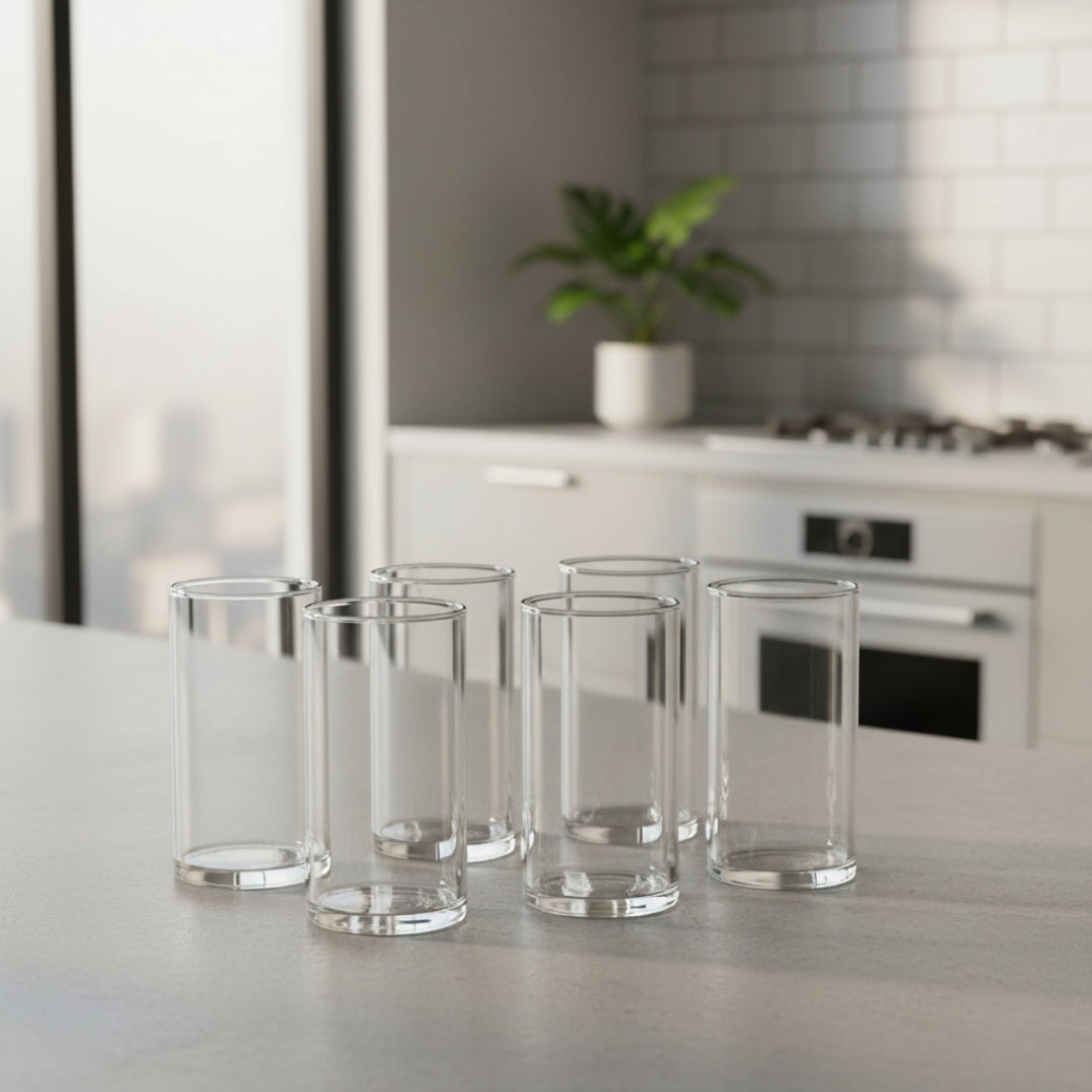 330ml Unbreakable Transparent Plastic Glasses – Heavy-Duty Drinking Tumblers