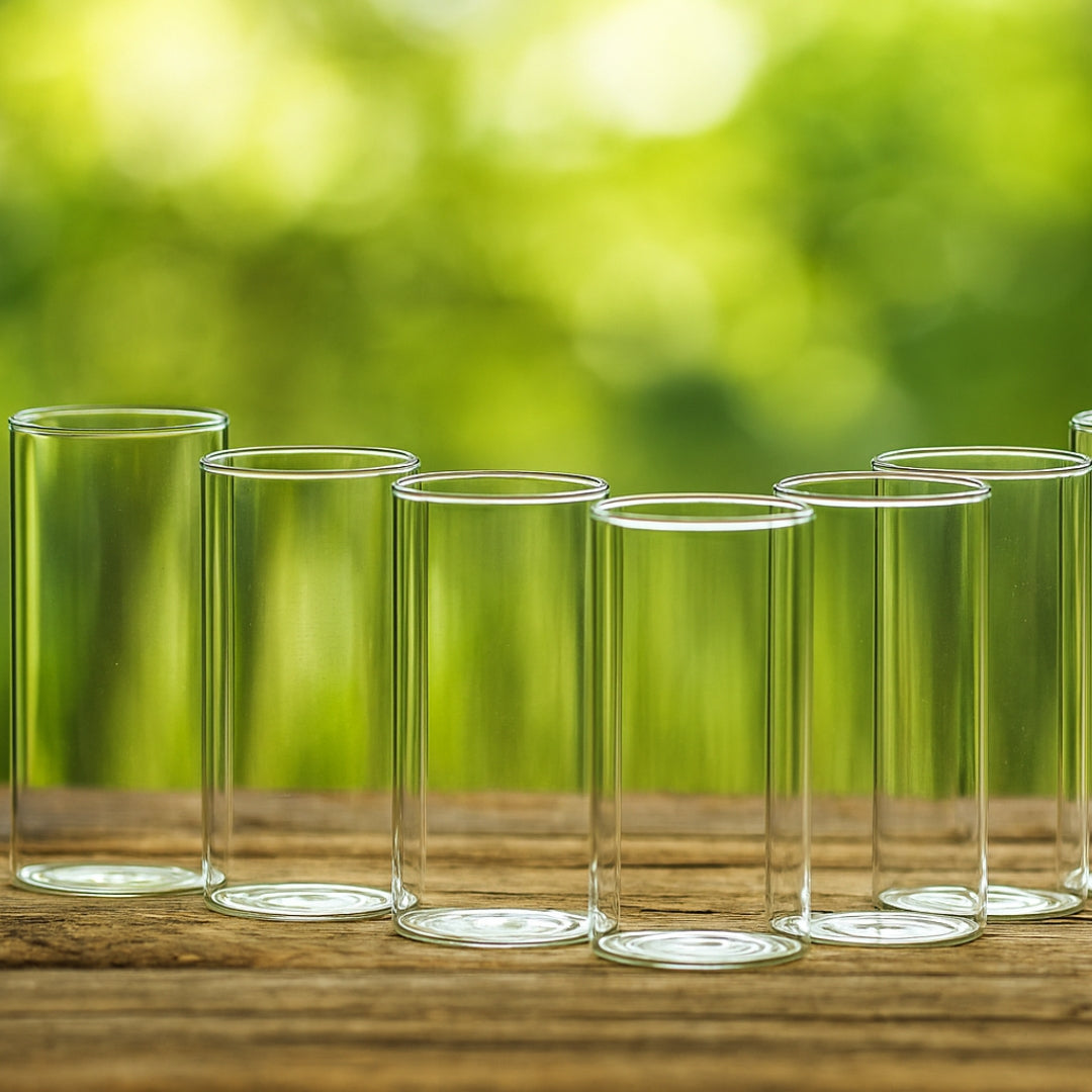 330ml Unbreakable Transparent Plastic Glasses – Heavy-Duty Drinking Tumblers