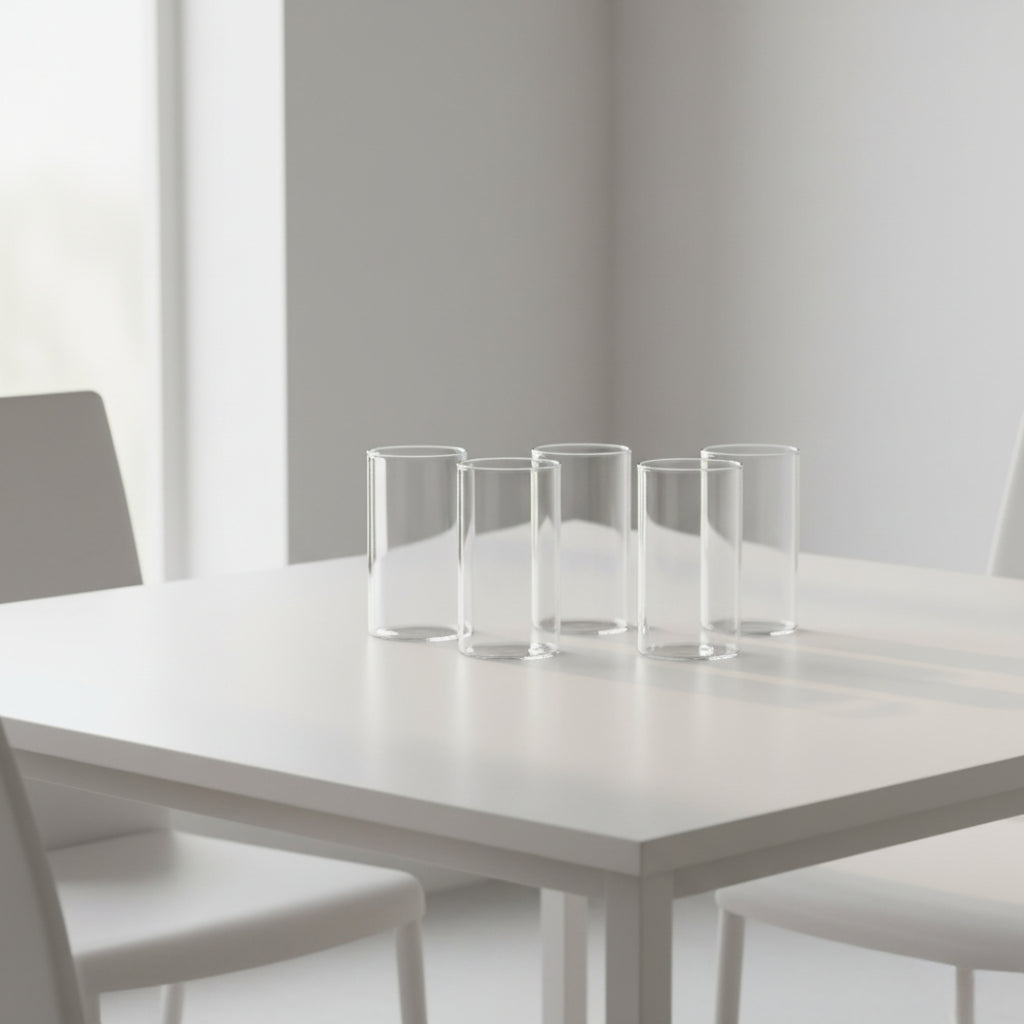 330ml Unbreakable Transparent Plastic Glasses – Heavy-Duty Drinking Tumblers