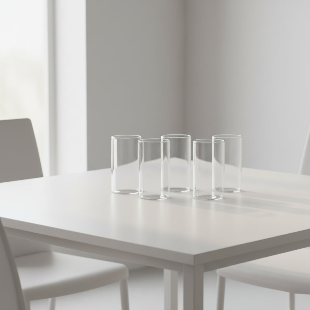 330ml Unbreakable Transparent Plastic Glasses – Heavy-Duty Drinking Tumblers