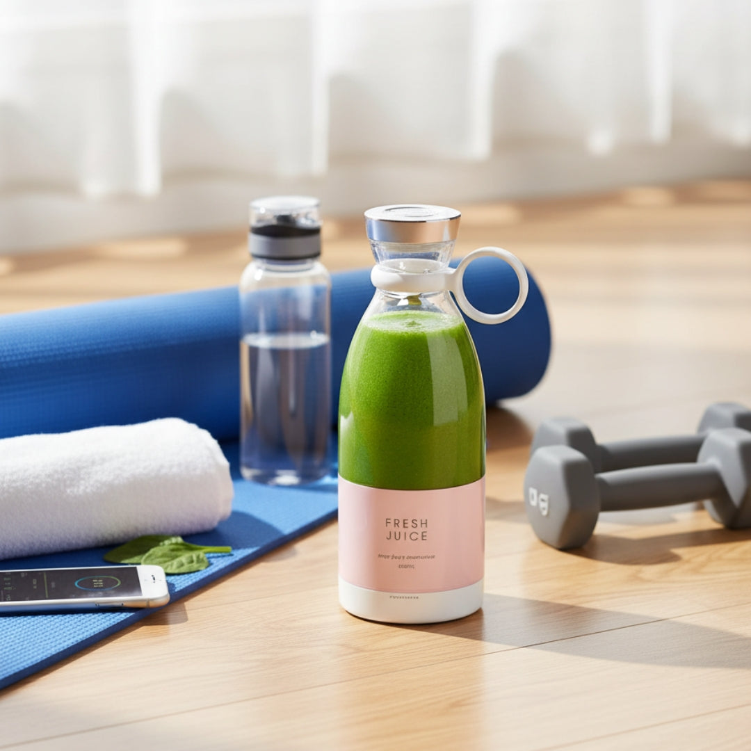 Electric Portable Mini Fruit Juicer Bottle – USB Rechargeable Personal Blender