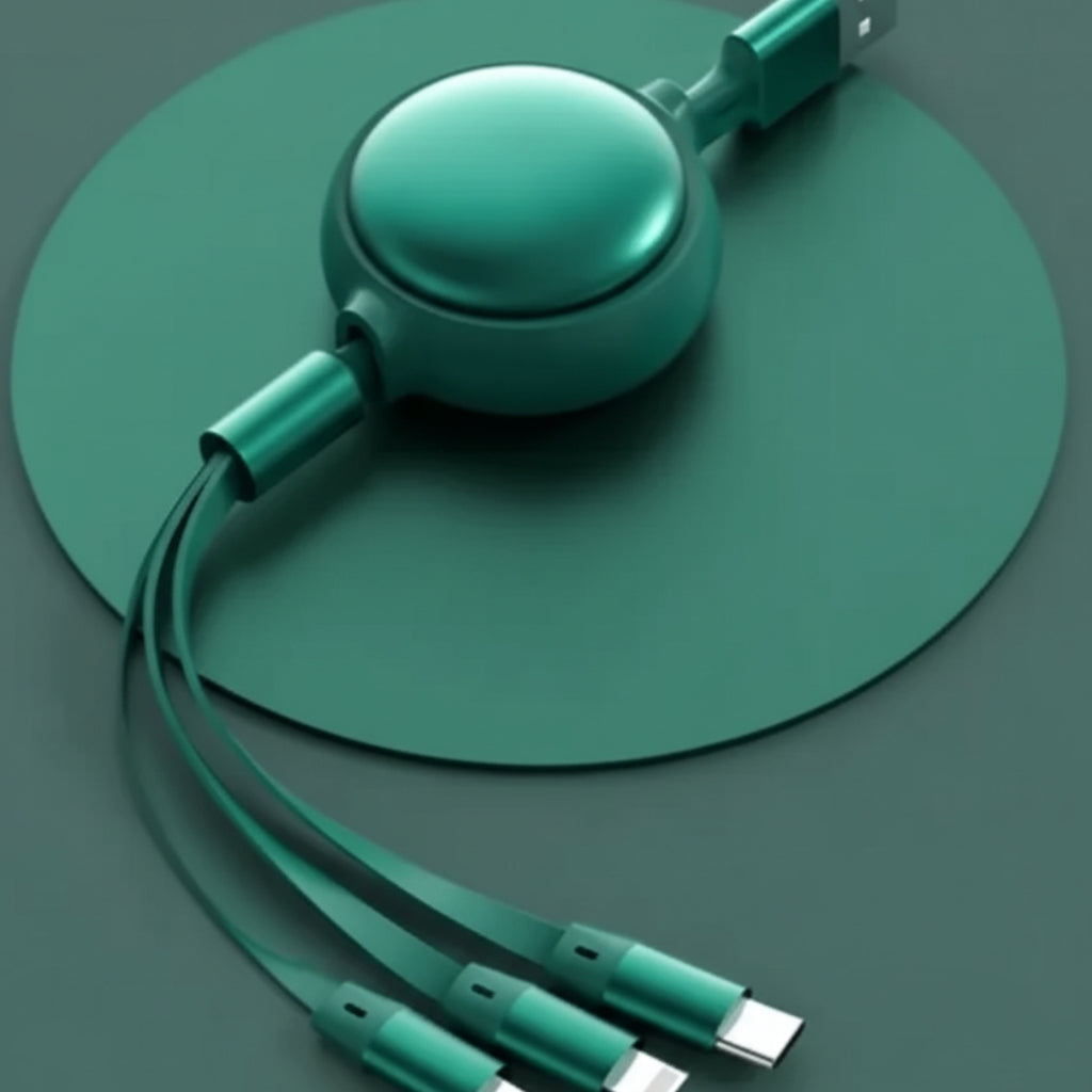 Multifunction 3-in-1 Retractable USB Cable – Universal Charging Solution