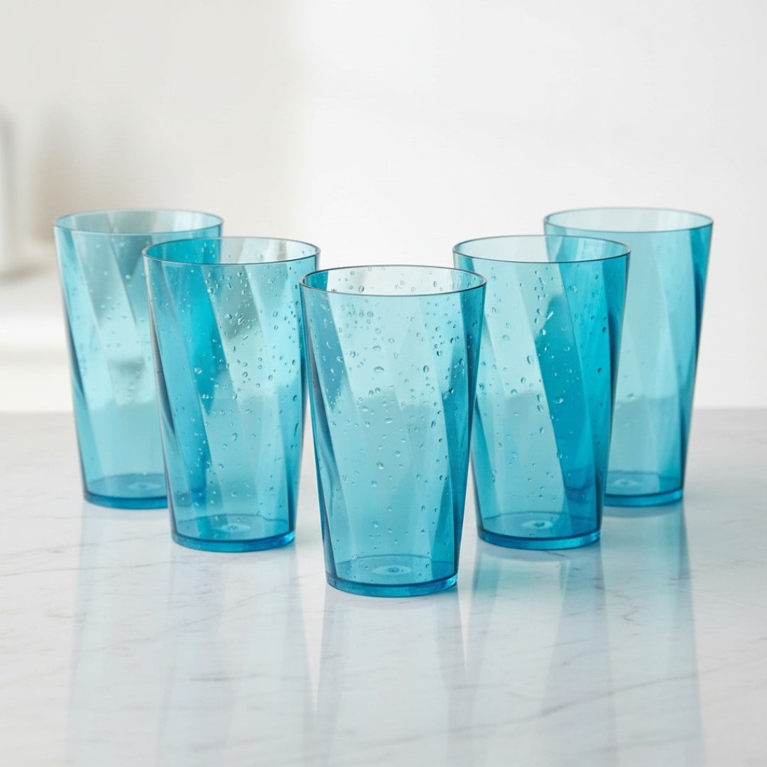 300ml Transparent Highball Glass Set – Premium Water & Juice Glasses (Set of 6)