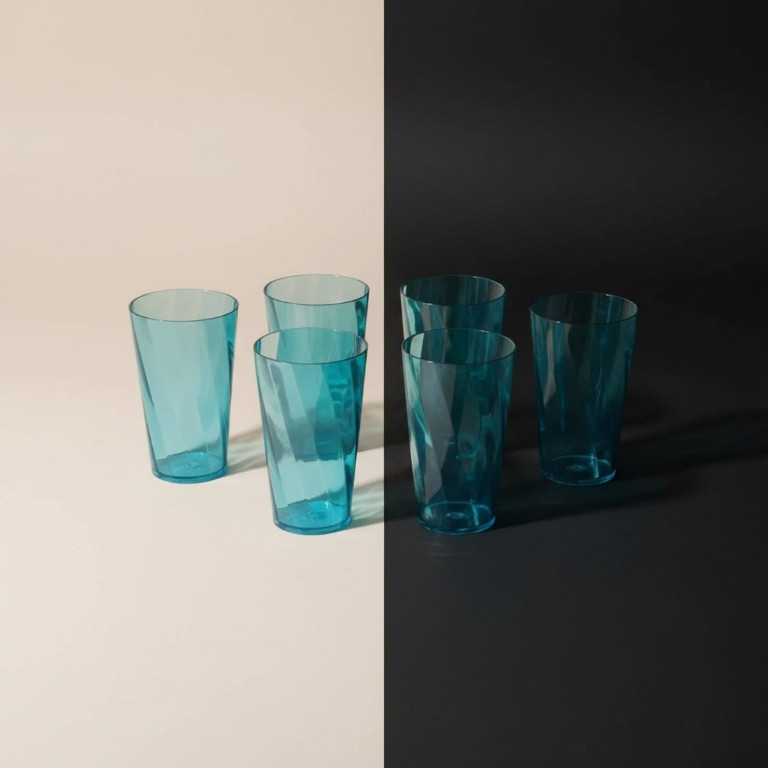 300ml Transparent Highball Glass Set – Premium Water & Juice Glasses (Set of 6)