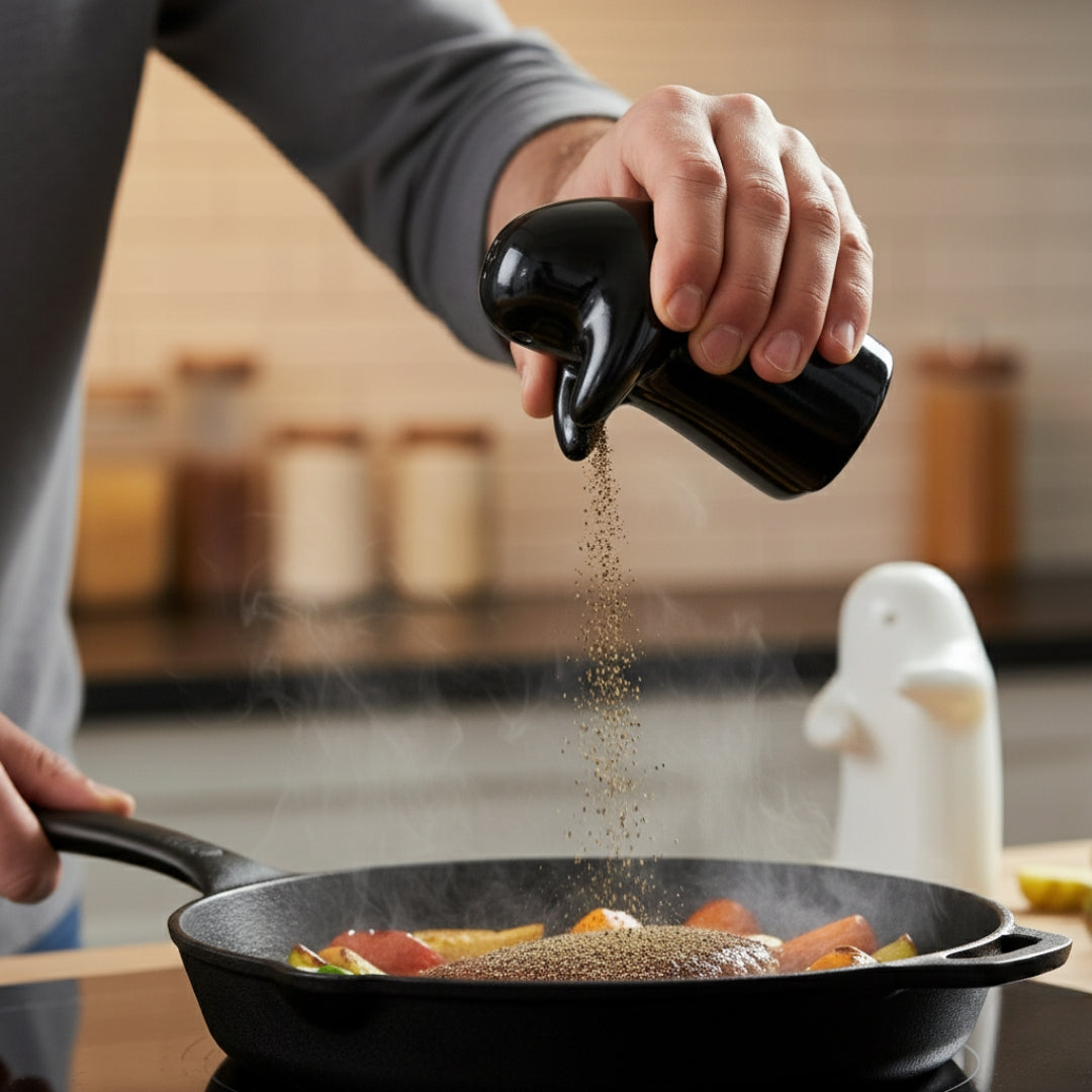 Ceramic Salt & Pepper Shakers – Cute, Stylish 2-Piece Set for Kitchen & Dining Table