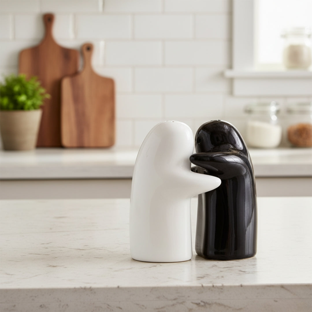 Ceramic Salt & Pepper Shakers – Cute, Stylish 2-Piece Set for Kitchen & Dining Table